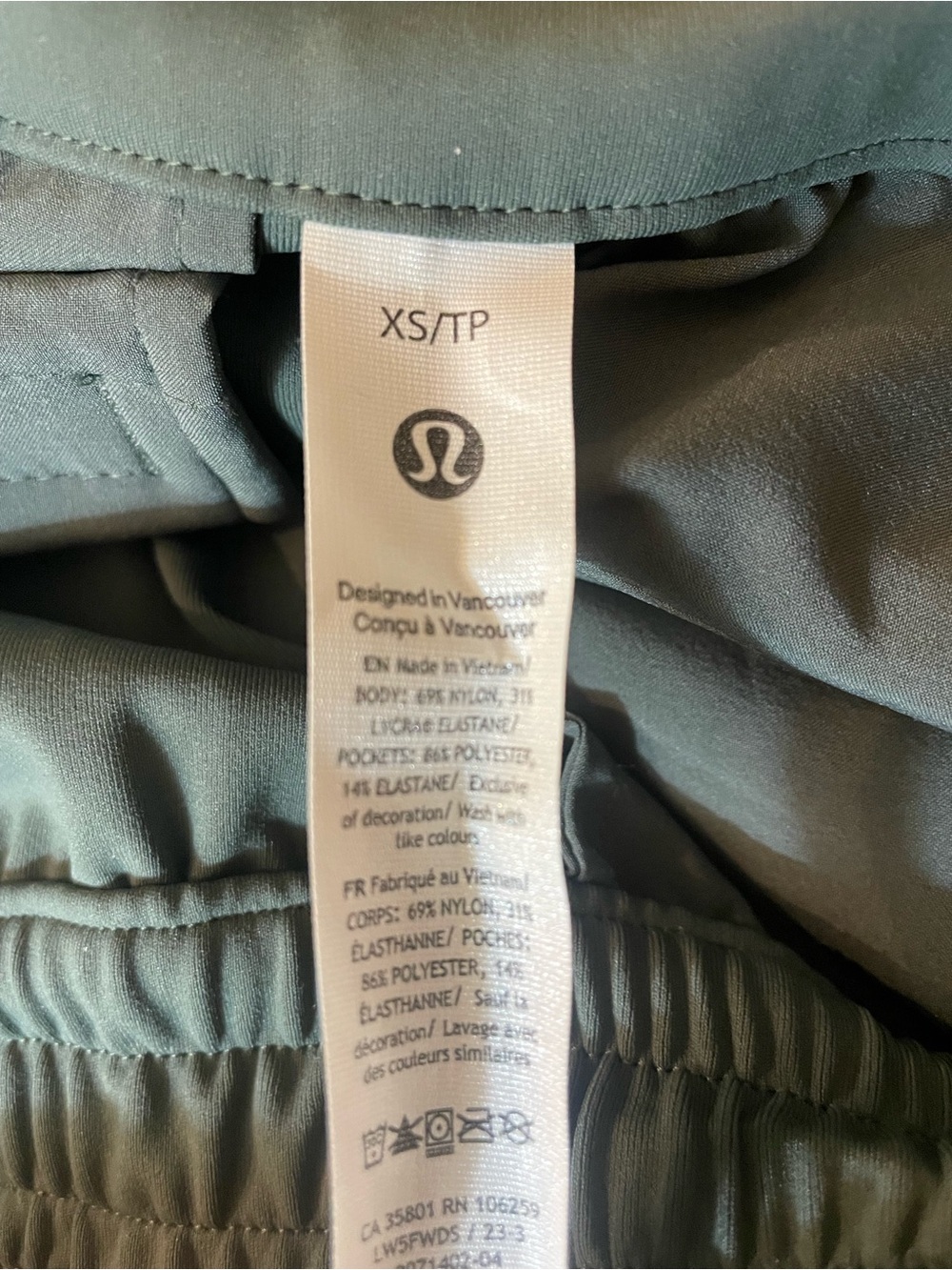 NWOT Lululemon Tapered-Leg Mid-Rise 7/8 Pant *Luxtreme in Dark Forest - Picture 4 of 10